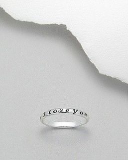 925 sterling silver i love you je t aime band ring