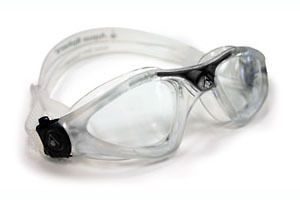   Aqua Sphere Kayenne Clear Lens Swim Goggles   Clear with Black Accent