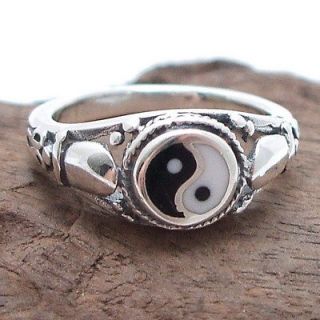 rare yin yang cobra symbol 925 silver ring 8 time