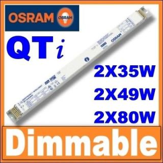 osram quicktronic dimmable t5 ballast qti 2 x 35 49