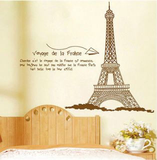 Newly listed Z Huge Paris Eiffel Tower Wall Stickers Decor Decals Art 