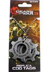 gears of war 3 replica cog tags necklace neca official