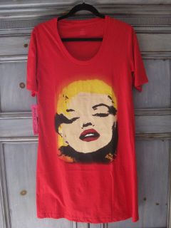 Betsey Johnson long t shirt dress Santa Sleepwear red M/L new with 