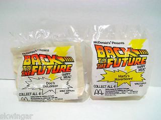 Docs DeLorean, Martys Hoverboard 91 McDonalds Back to the Future 