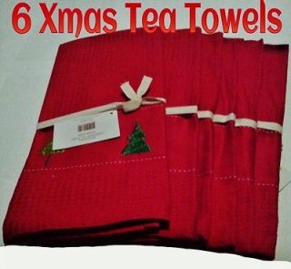   100% COTTON MANSOURS CHRISTMAS XMAS TEA TOWELS BULK CLOTH LINEN TOWELS