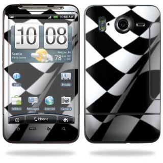 skin decal for htc inspire phone checkered flag one day