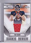 2011 PANINI PRESTIGE 38 TIM TEBOW ROOKIE REVIEW JERSEY CARD BRONCOS 