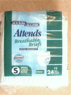 96 ATTENDS BRIEFS ADULT DIAPERS YOUTH DIAPER SMALL (1) Case Disposable 