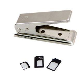 Nano SIM Card Cutter for iPhone 5/iPad Mini with Micro SIM Adapters