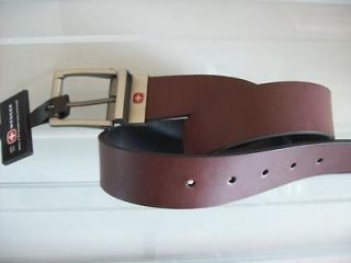 nwt wenger swiss army mens reversible belt leather size 32