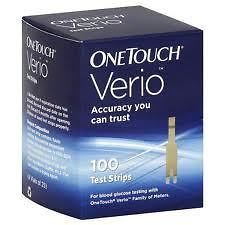 one touch verio test strips brand new factory sealed box