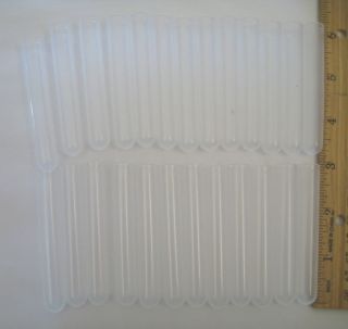 20 small plastic test tubes 5 ml tube 1 tsp
