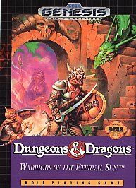 Dungeons Dragons Warriors of the Eternal Sun Sega Genesis, 1992