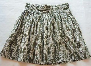 BANANA REPUBLIC Womens Olive & Ivory Skirt PETITE Sizes 00P, 2P, 6P