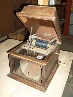 VINTAGE Edison 1908 Amberola Record Player AS SEEN ON ABANDONED