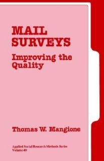   the Quality Vol. 4 by Thomas W. Mangione 1995, Paperback