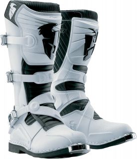 Thor Ratchet Boot White Size 10 Motocross Dirtbike Boots US ATV 