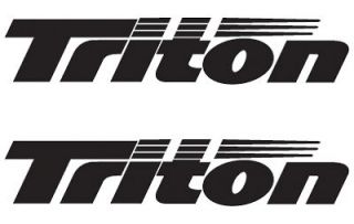 pair of triton boat vinyl decals stickers more options color