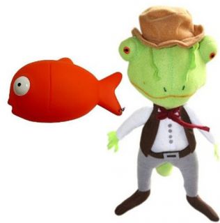   Rango Limited Mr.Rango Plush Doll & Mr. Timms Fish Purse coin keychain
