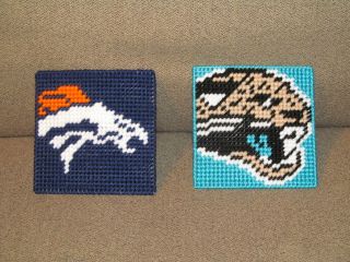 Original NFL Coasters in Plastic Canvas Pattern Book (AFC Only)