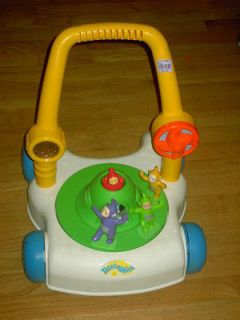 teletubbies push pull go walk toy spins rare time left