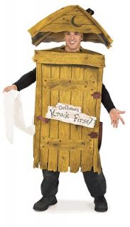 adult outhouse toilet funny mens halloween costume one day shipping