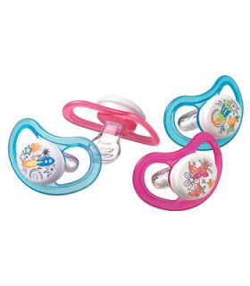 tommee tippee ctn c air soothers 3 9m pink blue