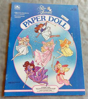 1985 star fairies paper doll book tonka vintage uncut time