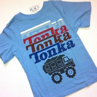 NEW Tonka Truck Baby Boys Graphic Shirt 6 9 9 12 18 24 Months 2T 