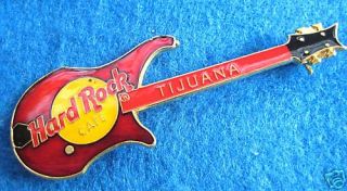 TIJUANA MEXICO RED VIGIER NAUTLUIS BASS GUITAR Hard Rock Cafe PIN