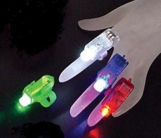 PCS Finger LED Lights Beam Torch Bright 4 colors dance floor