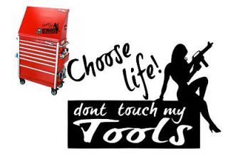 DONT TOUCH MY TOOLS DECAL STICKER SNAP ON MAC BOX AK47 #vb7