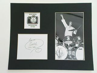 Limited Edition Keith Moon Signed Mount Display MUSIC AUTOGRAPH THE 