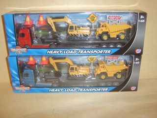   load construction set. Tractor/traile​r/Excavator/Du​mp truck. New