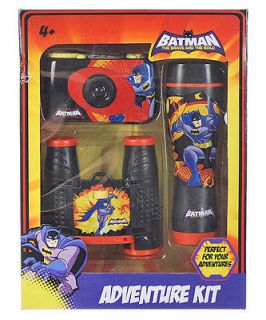 NEW 3Pc Batman Childrens Toy REAL Camera 35mm AND Flash Light & 4x28 