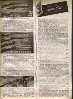 1954 AD Roy Rogers Toy Rifles Cap Gun Carbine Pop Gun Machine