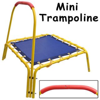 EN71 Indoor Outdoor Mini Trampoline Kids Bouncer Bar Rebounder Jumper 
