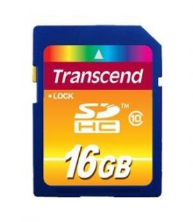 Transcend 16 GB, Class 10 10MB s   SDHC Card   TS16GSDHC10