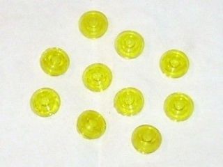 legos plate 1 x 1 round 4073 translucent yellow 10