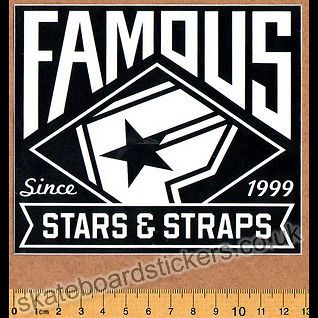 Famous Stars And Straps Skateboard Sticker   MX Motocross Moto X 