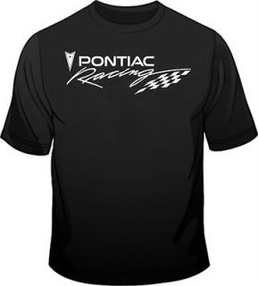 Black T Shirt, Vintage Pontiac, Auto Racing, Motor Sports, 100% Cotton 