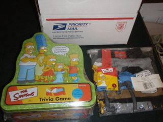 SIMPSONS TRIVIA GAME AND XL MENS BOXERS ORIGINAL PACKAGE FUN FOR ALL 
