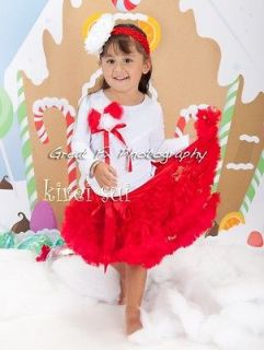 Christmas Gorgeous Red Lace Pettiskirt Party Birthday Pageant Tutu 1 