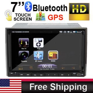   Din 7 Car DVD Player GPS SAT NAV Device PIP Ipod TV Radio BT+Free MAP