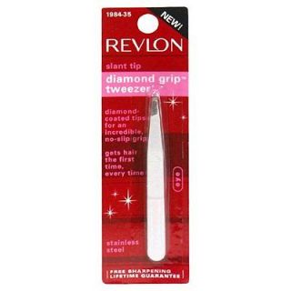 revlon diamond grip tweezer slant tip pack of 2 time