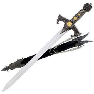 NEW 22 Engraved Knights Templar Sword w/ Sheath