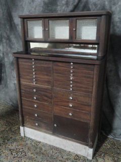 beautiful rare antique mahogany dental cabinet cupboard 