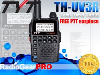 TYT TH UV3R Dual Band 2 way Radio 136 174/400 47​0Mhz + FREE PTT 