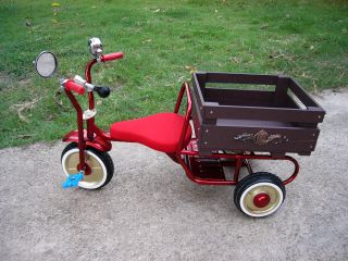 Vintage Tricycle Metal Steel Vintage Kid Bike Red