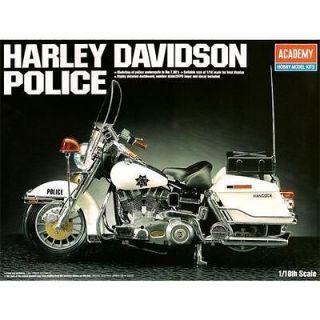 HARLEY DAVIDSON Classic Police Motor 1/10 MA002 Academy 
